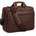 Aktentasche 42 x 12 x 32 cm aus Synthetikleder Braun mit Schultergurt