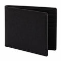 Geldbörse 11 x 9 x 1.2 cm Schwarz Kunstleder Bifold mit Kartenfächern
