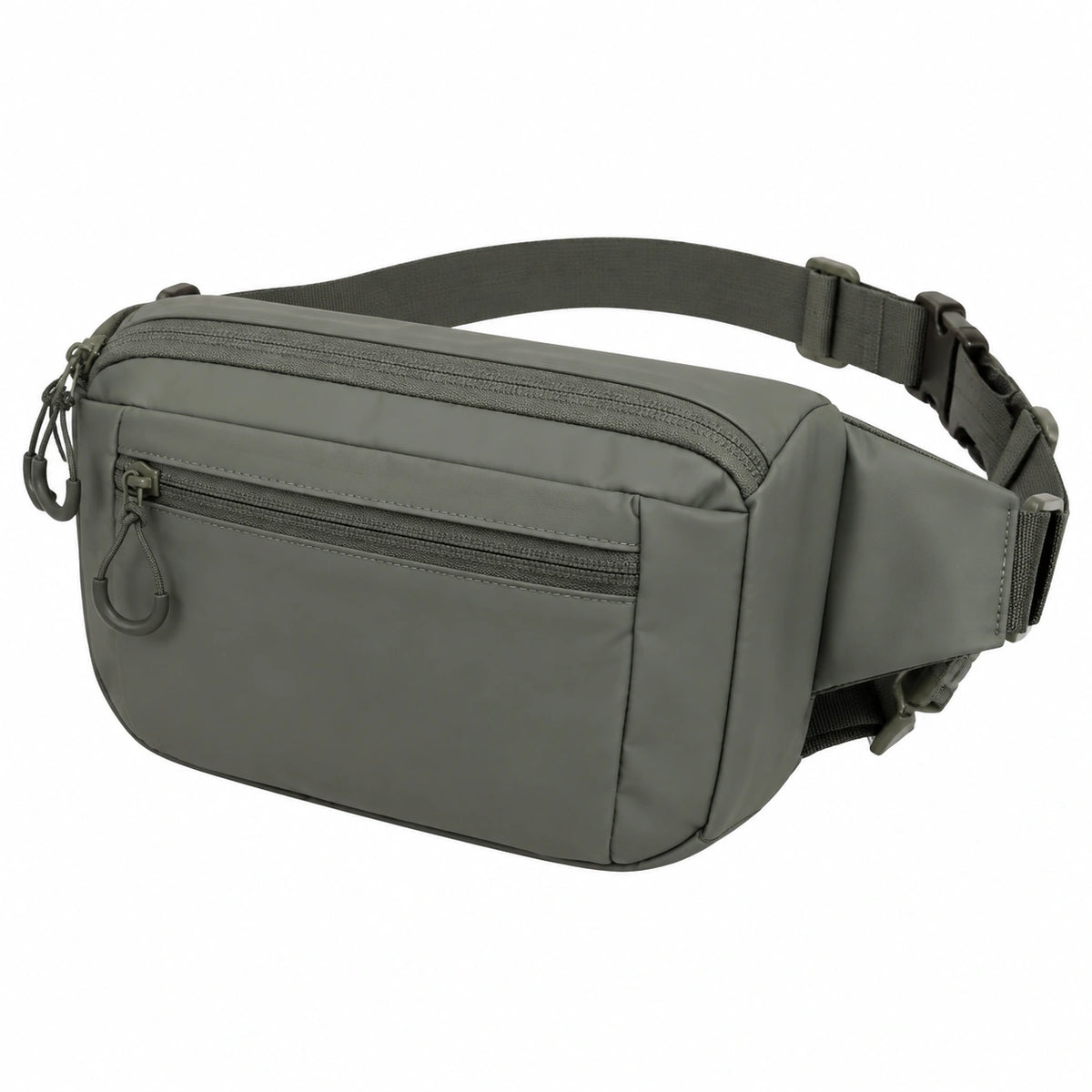 Hüfttasche 30 x 8 x 16 cm aus Polyester Olivgrün mit verstellbarem Gurt