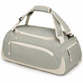 Sporttasche 45 x 25 x 28 cm Textil Salbeigrün Creme mit Reißverschluss und Schultergurt