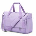 Sporttasche 45 x 25 x 25 cm aus Polyester in Flieder mit Schultergurt und Fächern