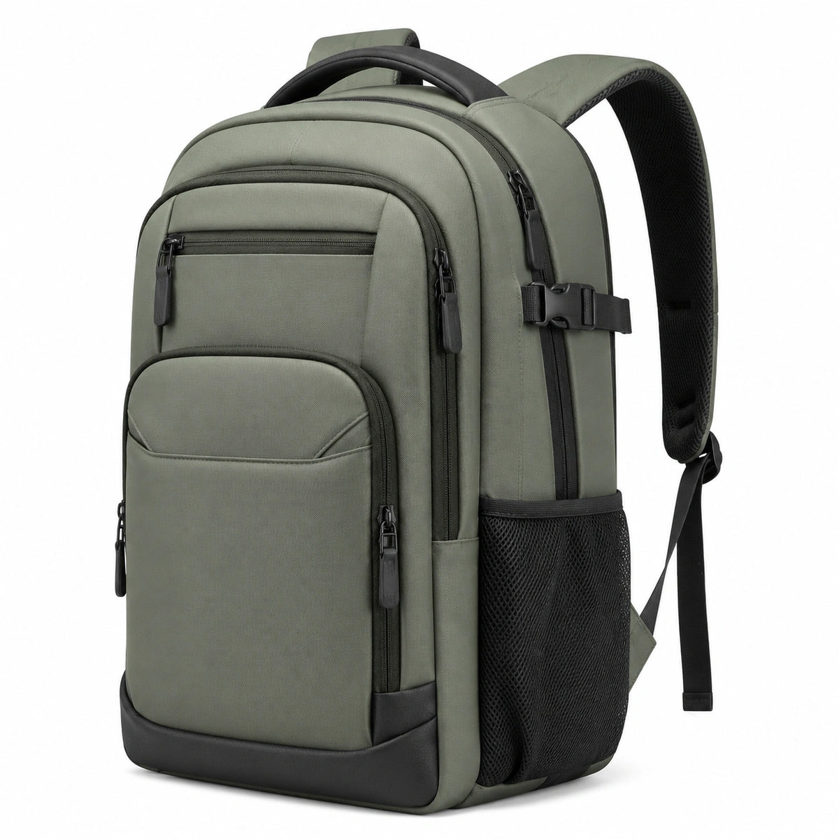 Rucksack 48 x 32 x 18 cm aus Polyester in Olivgrün für Alltag und Reisen mit mehreren Fächern