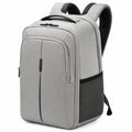 Alltagsrucksack 30 x 18 x 45 cm Textil Grau mit gepolsterten Schultergurten
