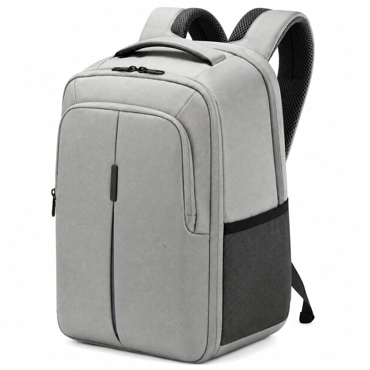 Alltagsrucksack 30 x 18 x 45 cm Textil Grau mit gepolsterten Schultergurten